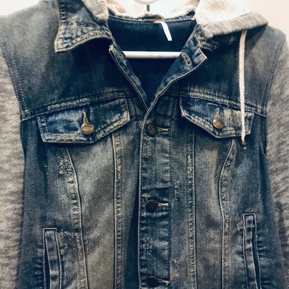 Jean jacket hoodie - Picture 3 of 4